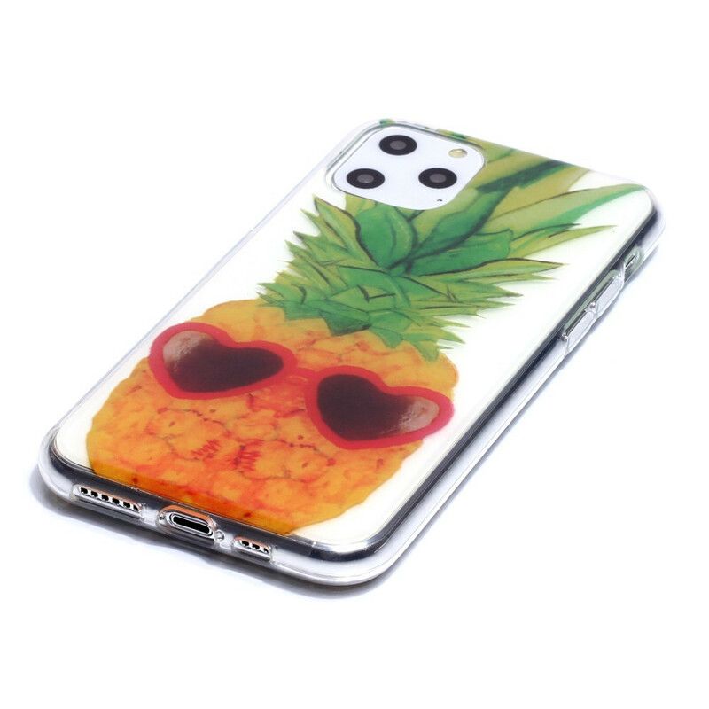 Deksel Til iPhone 11 Pro Transparent Inkognito Ananas