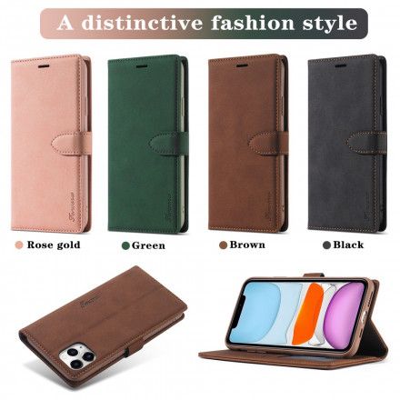 Folio Deksel Til iPhone 11 Pro Faux Leather Forwenw