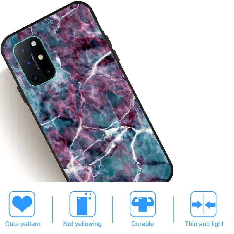 Deksel Til OnePlus 8T Lilla Marmor