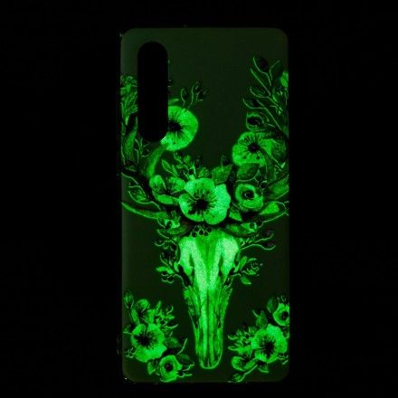 Deksel Til Huawei P30 Fluorescerende Blomsterelg