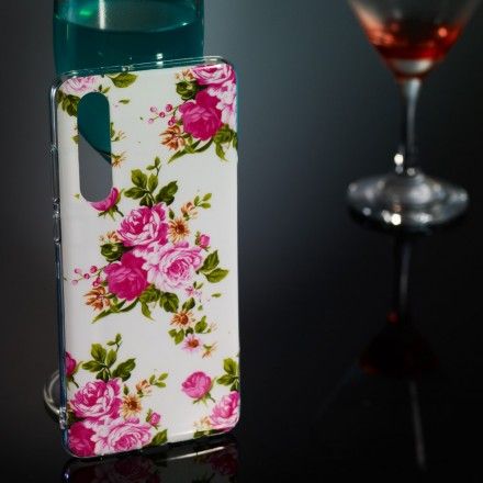 Deksel Til Huawei P30 Fluorescerende Liberty-blomster