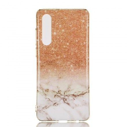 Deksel Til Huawei P30 Glittermarmor