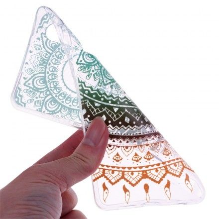 Deksel Til Huawei P30 Transparent Farget Mandala