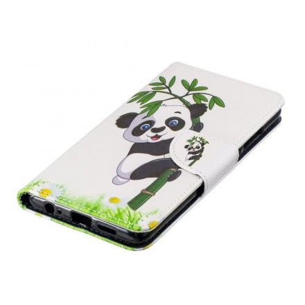 Folio Deksel Til Huawei P30 Panda På Bambus