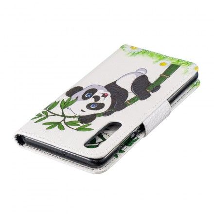 Folio Deksel Til Huawei P30 Panda På Bambus