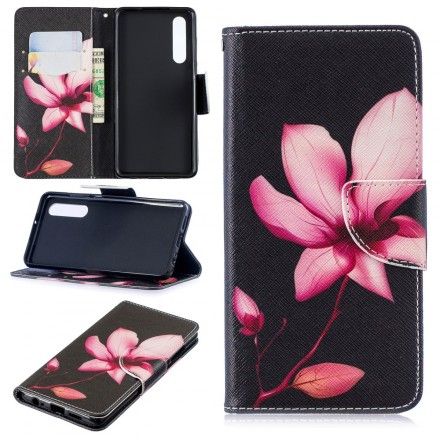 Folio Deksel Til Huawei P30 Rosa Blomst