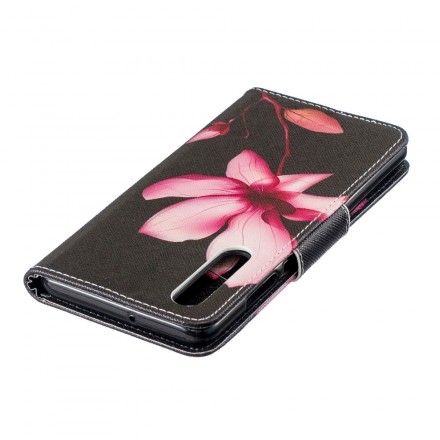 Folio Deksel Til Huawei P30 Rosa Blomst