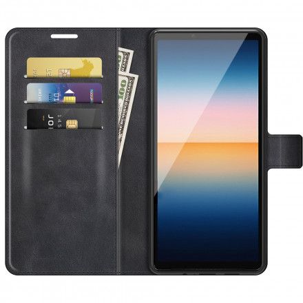 Folio Deksel Til Sony Xperia 10 III Ekstremt Slank Skinneffekt