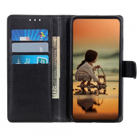 Folio Deksel Til Sony Xperia 10 III Faux Leather Litchi