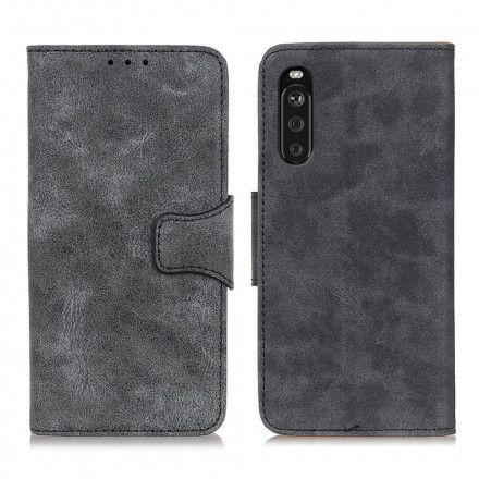 Folio Deksel Til Sony Xperia 10 III Vintage Split Leather