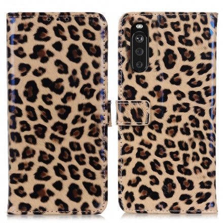 Lærdeksel Til Sony Xperia 10 III Leopard