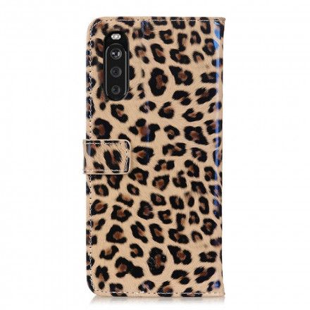 Lærdeksel Til Sony Xperia 10 III Leopard