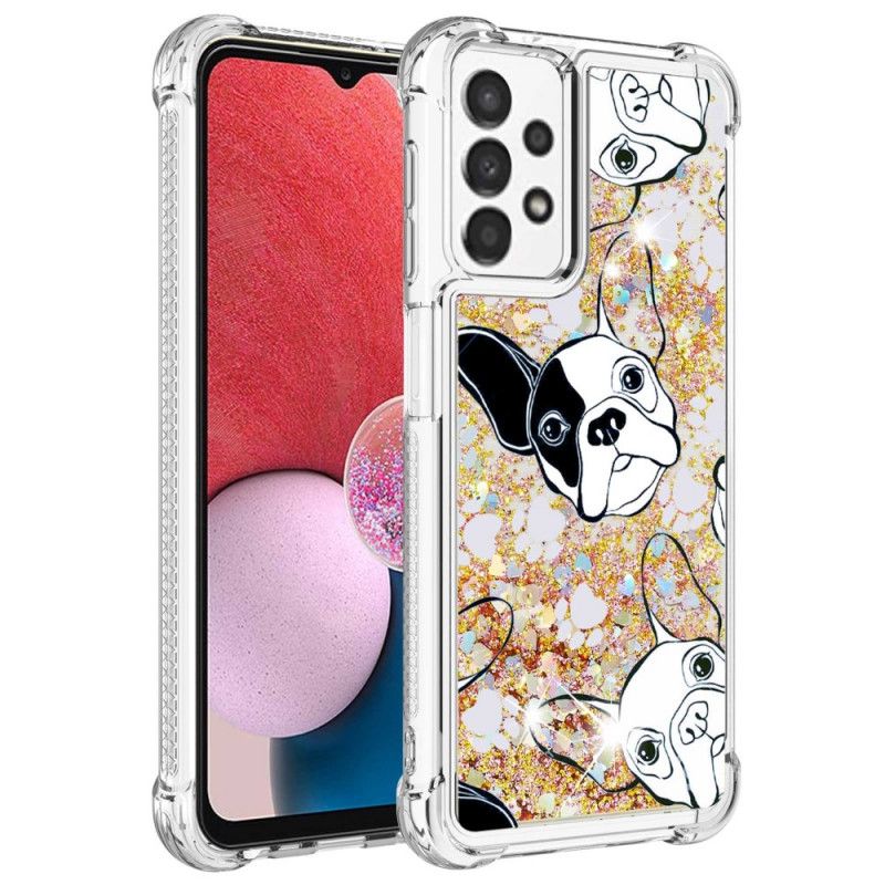 Deksel Til Samsung Galaxy A13 Hr Glitter Dog