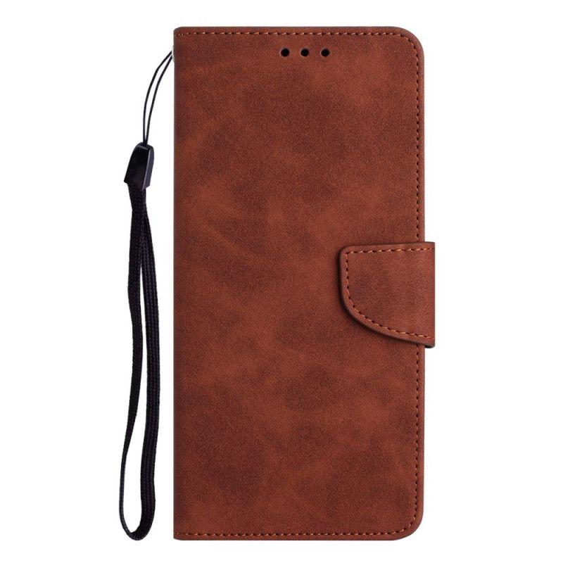 Folio Deksel Til Samsung Galaxy A13 Med Kjede Vintage Strappy Style