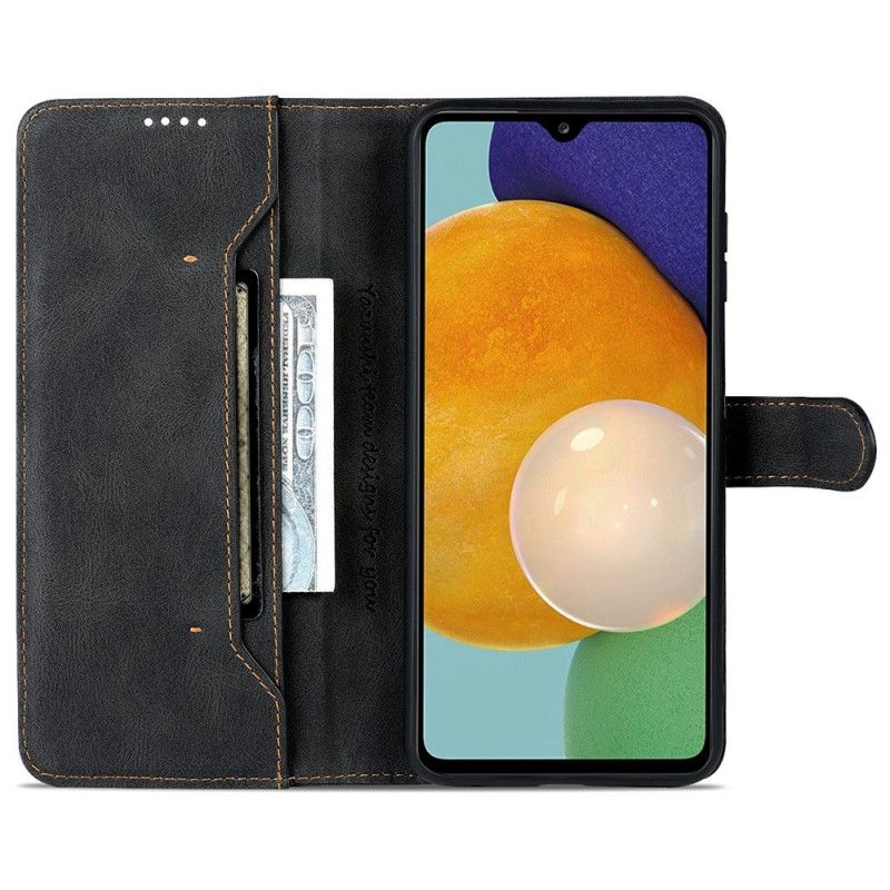 Folio Deksel Til Samsung Galaxy A13 Med Kjede Vintage Style Azns Strappy