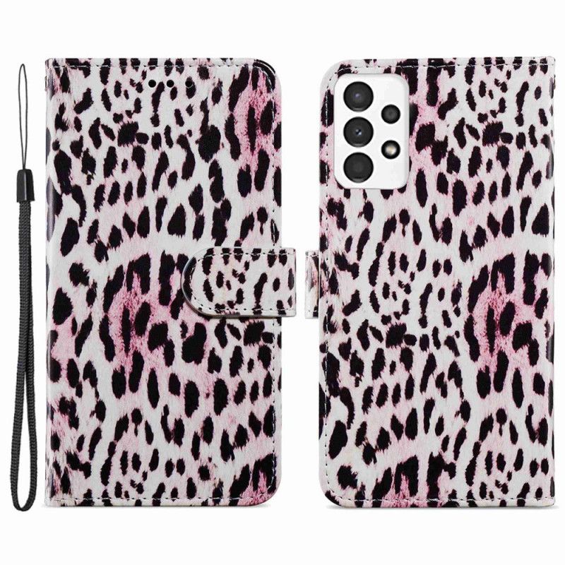 Lærdeksel Til Samsung Galaxy A13 Leopardprint