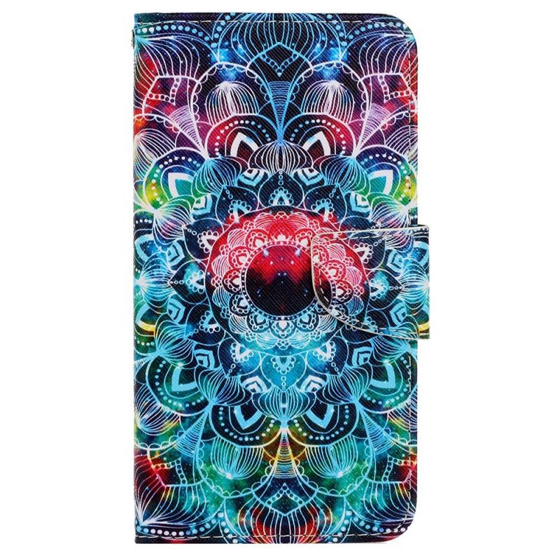 Lærdeksel Til Samsung Galaxy A13 Med Kjede Flashy Strappy Mandala