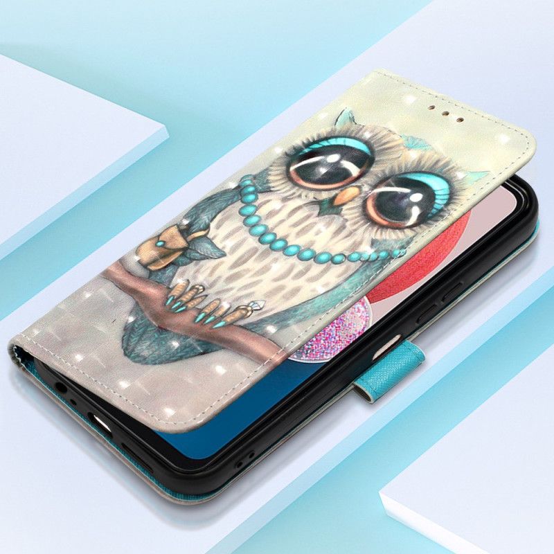 Lærdeksel Til Samsung Galaxy A13 Med Kjede Frøken Strappy Owl