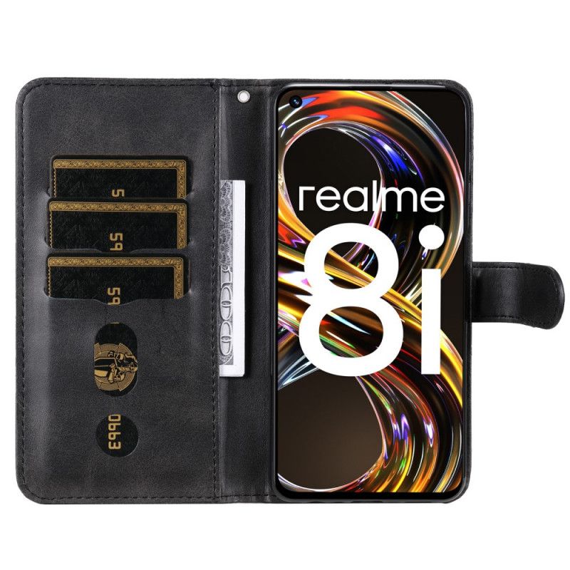 Lærdeksel Til Realme 8i Vintage Veske