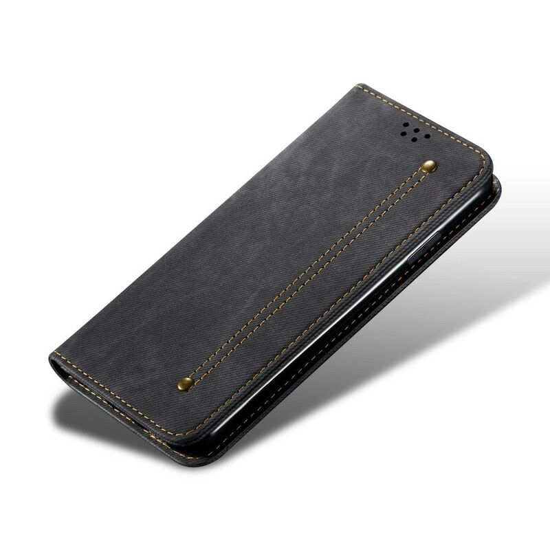 Beskyttelse Deksel Til Xiaomi Mi 10T Lite / Redmi Note 9 Pro 5G Folio Deksel Denimstoff