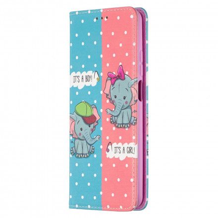Beskyttelse Deksel Til Xiaomi Mi 10T Lite / Redmi Note 9 Pro 5G Folio Deksel Elefanter