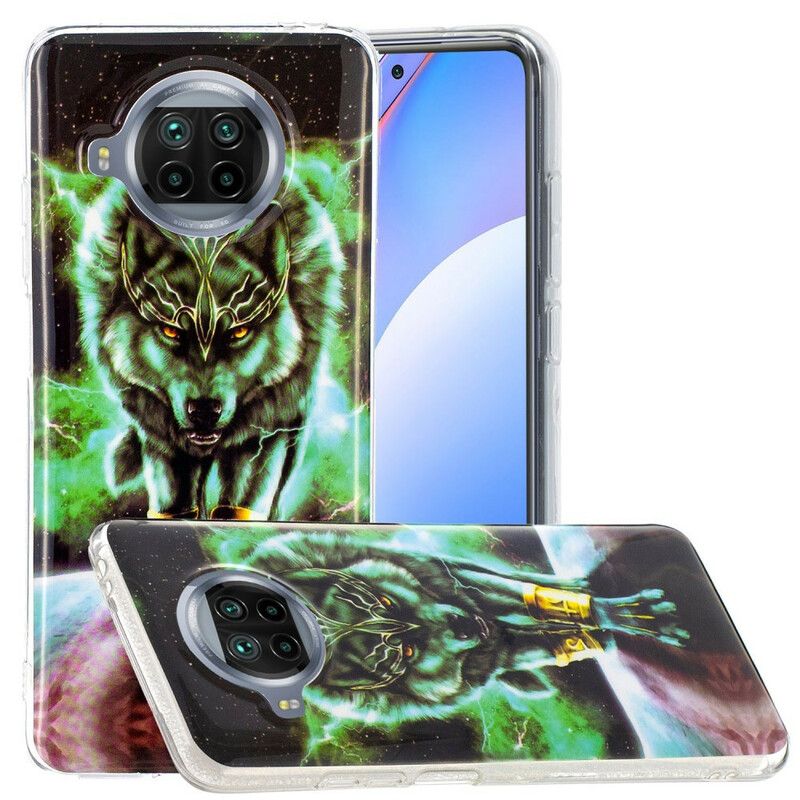 Deksel Til Xiaomi Mi 10T Lite / Redmi Note 9 Pro 5G Fluorescerende Wolf Series