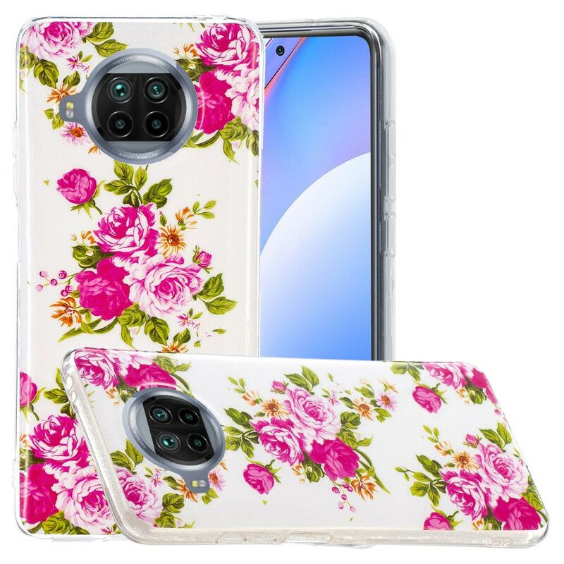 Deksel Til Xiaomi Mi 10T Lite / Redmi Note 9 Pro 5G Neon Liberty-blomster