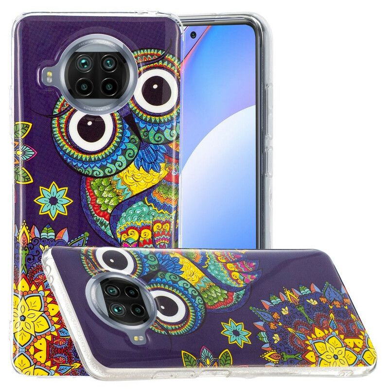 Deksel Til Xiaomi Mi 10T Lite / Redmi Note 9 Pro 5G Neon Mandala Ugle