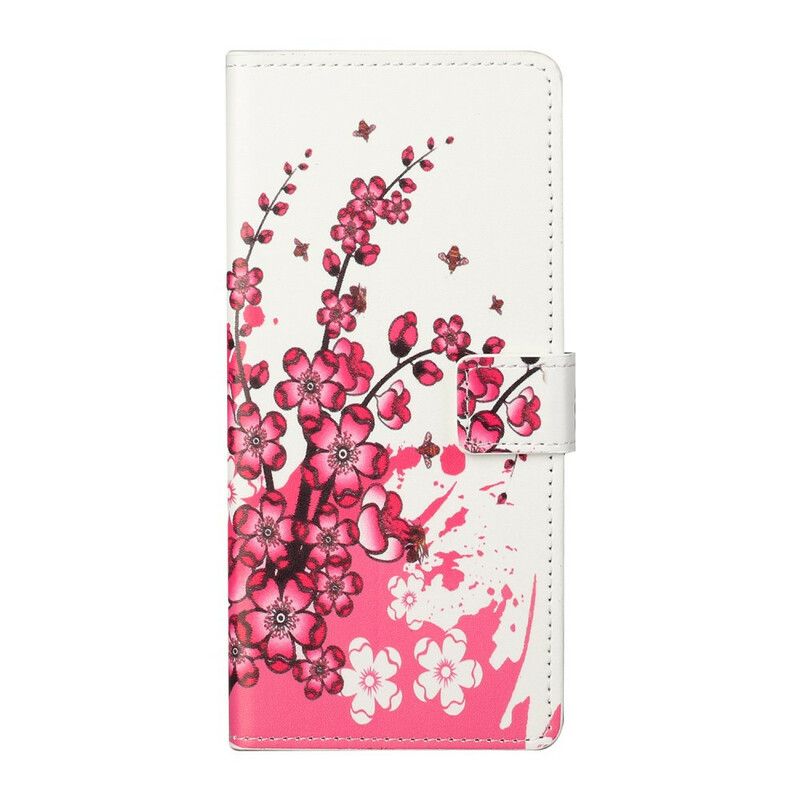 Folio Deksel Til Xiaomi Mi 10T Lite / Redmi Note 9 Pro 5G Tropiske Blomster