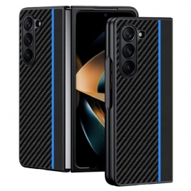 Deksel Samsung Galaxy Z Fold 5 Carbon Fiber Og Microfiber Line