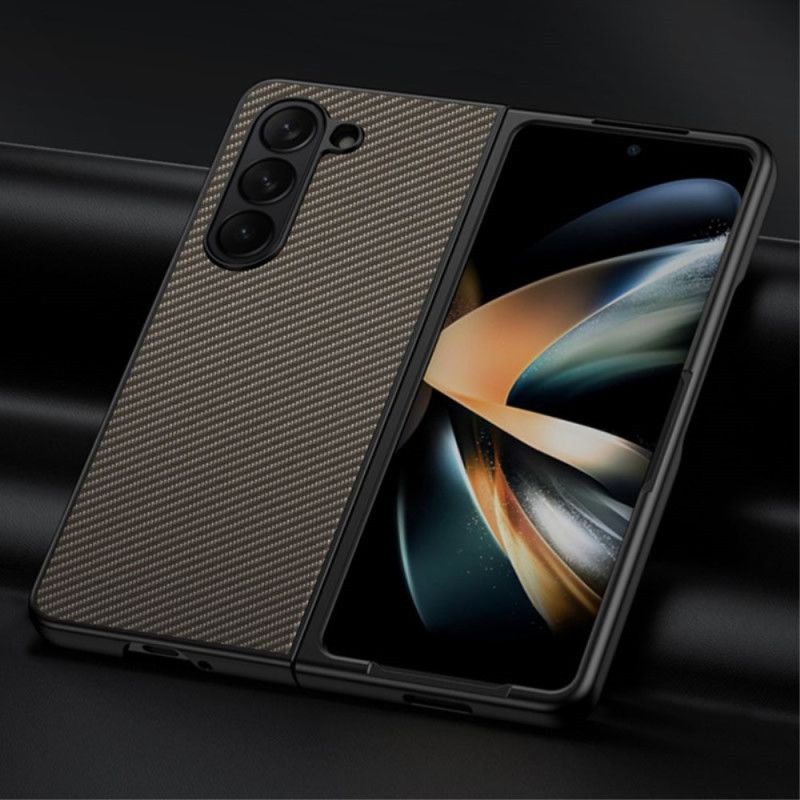 Deksel Samsung Galaxy Z Fold 5 Carbon Fiber Og Microfiber Line