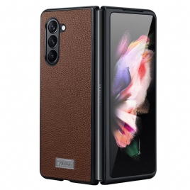 Deksel Samsung Galaxy Z Fold 5 Litchi Leather Design Abeel