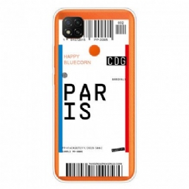 Deksel Til Xiaomi Redmi 9C Boardingkort Til Paris