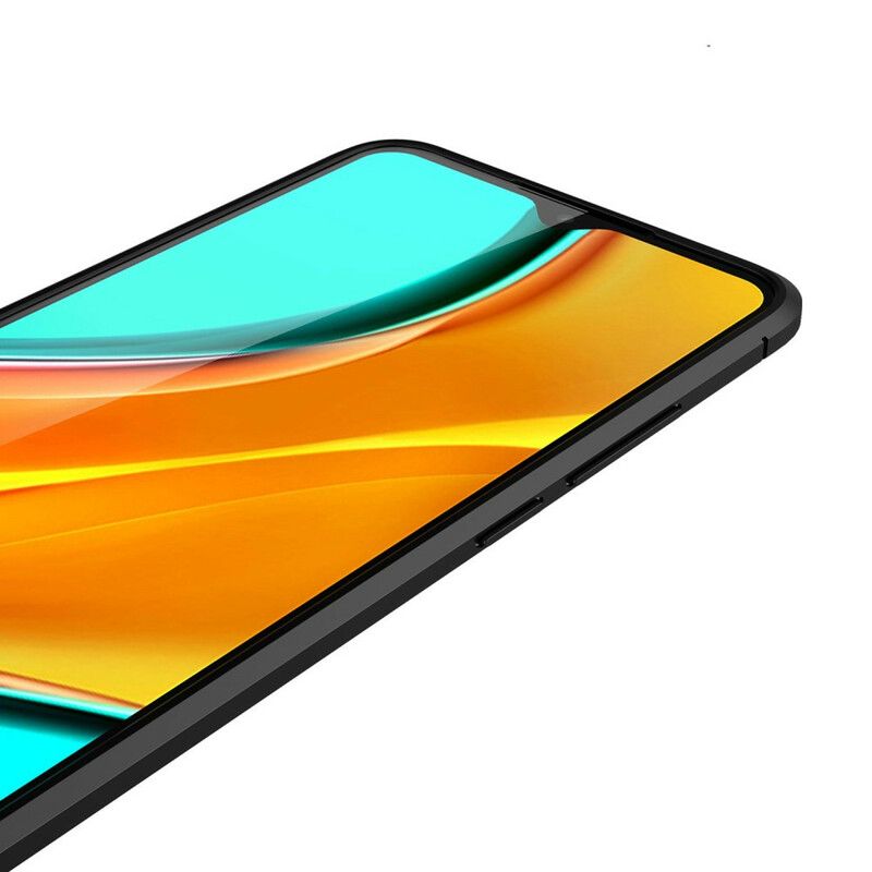 Deksel Til Xiaomi Redmi 9C Dobbellinje Litchi-skinneffekt