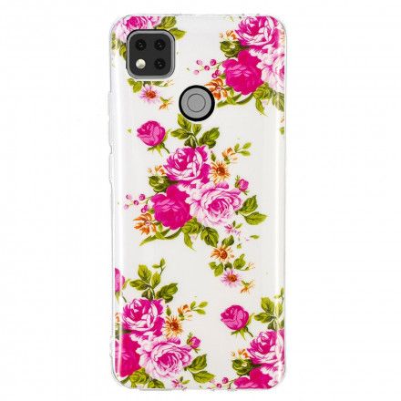 Deksel Til Xiaomi Redmi 9C Fluorescerende Liberty-blomster