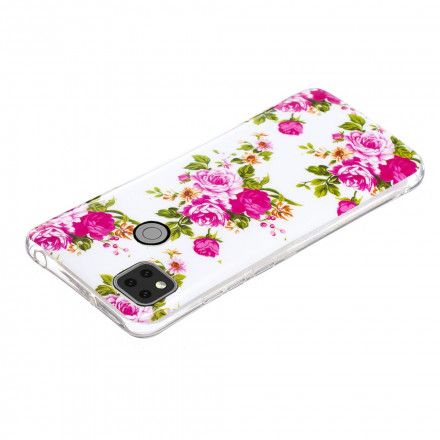 Deksel Til Xiaomi Redmi 9C Fluorescerende Liberty-blomster