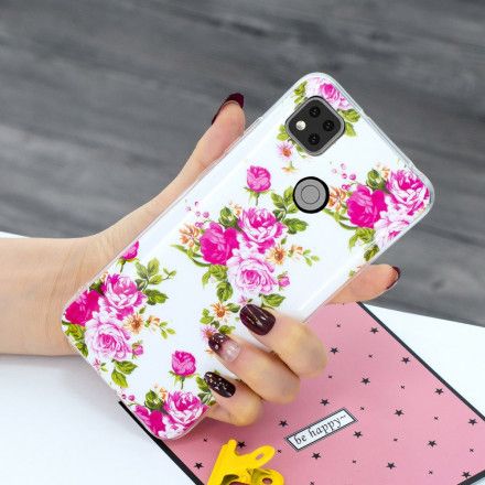 Deksel Til Xiaomi Redmi 9C Fluorescerende Liberty-blomster