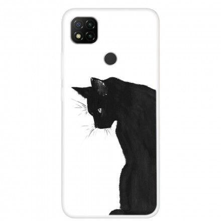 Deksel Til Xiaomi Redmi 9C Tenker Svart Katt