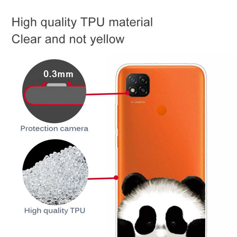 Deksel Til Xiaomi Redmi 9C Transparent Panda