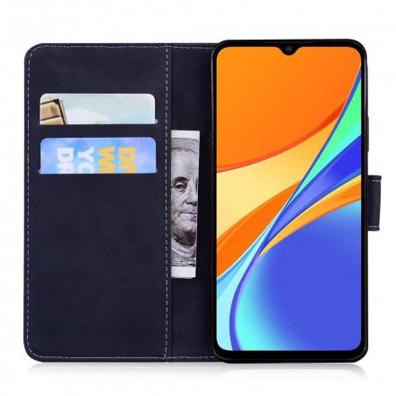 Folio Deksel Til Xiaomi Redmi 9C Tigeransiktstrykk