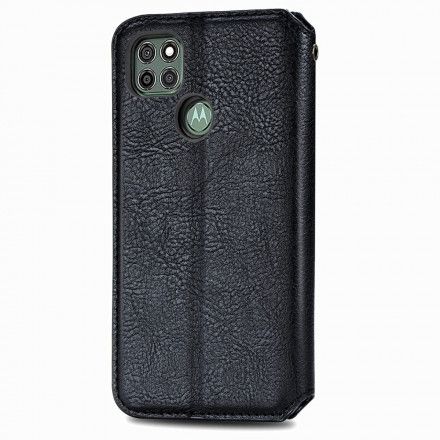 Beskyttelse Deksel Til Moto G9 Power Folio Deksel Diamond Texture Leather Effect