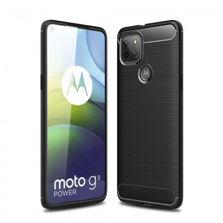 Deksel Til Moto G9 Power Børstet Karbonfiber