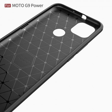 Deksel Til Moto G9 Power Børstet Karbonfiber