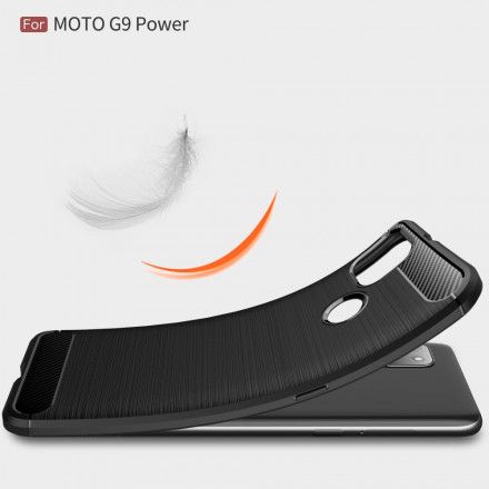 Deksel Til Moto G9 Power Børstet Karbonfiber