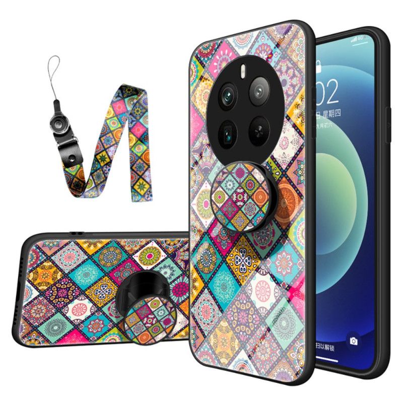 Deksel Realme 12 Pro / 12 Pro Plus Patchwork-støtte Og Snor