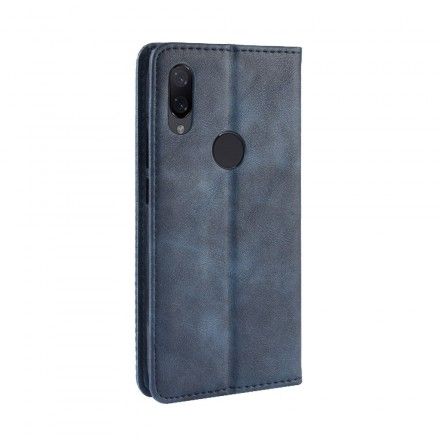 Beskyttelse Deksel Til Xiaomi Redmi Note 7 Folio Deksel Vintage Stilisert Skinneffekt