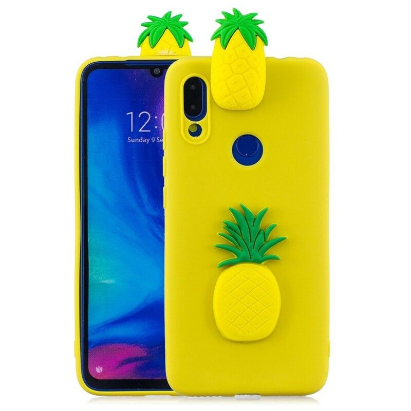 Deksel Til Xiaomi Redmi Note 7 3d Ananas