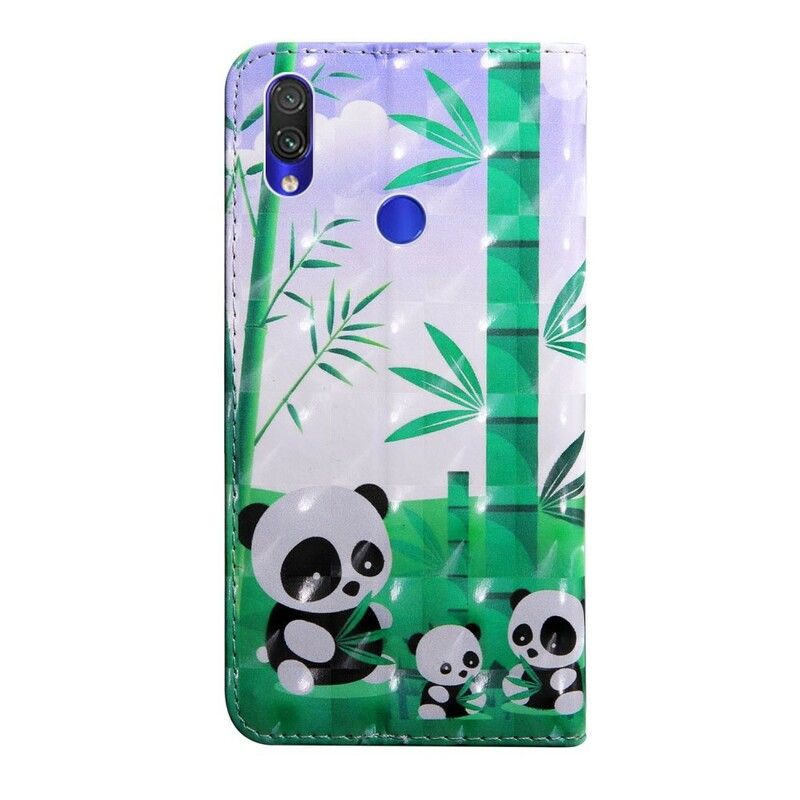 Folio Deksel Til Xiaomi Redmi Note 7 Mamma Octave Og Anne The Pandas