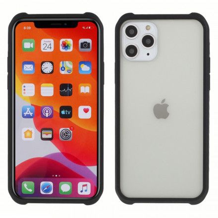 Deksel Til iPhone 11 Pro Max Herdet Glass Og Silikon Med Skjermfilm