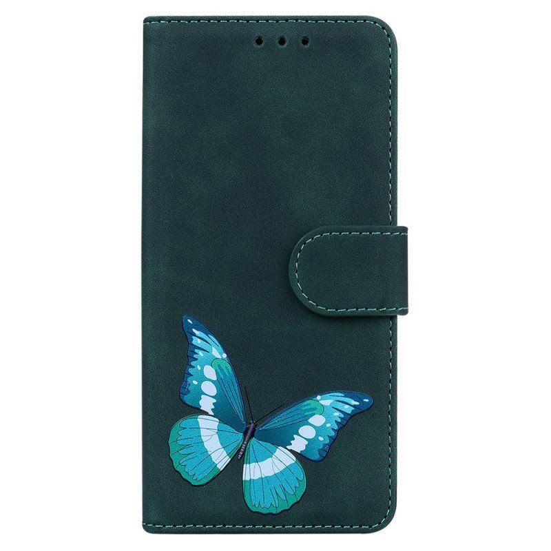 Folio Deksel Til Xiaomi Redmi Note 12 5G Sommerfugl Design